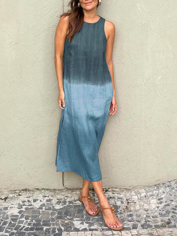 Elegantes und Fließendes Ombre-Kleid