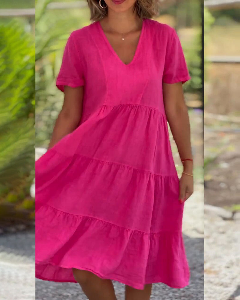 Suss - V-Ausschnitt Kleid