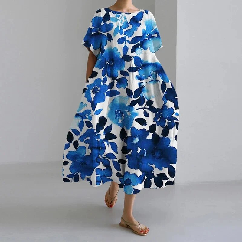 Boho-Blumen Kleid