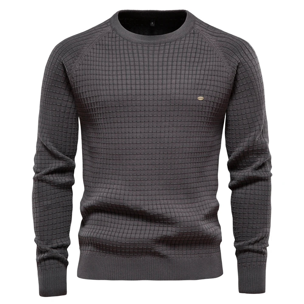 LUCA | Herrenpullover mit Gittermuster