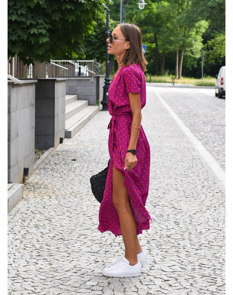 Elegantes und Bequemes Blumen Kleid
