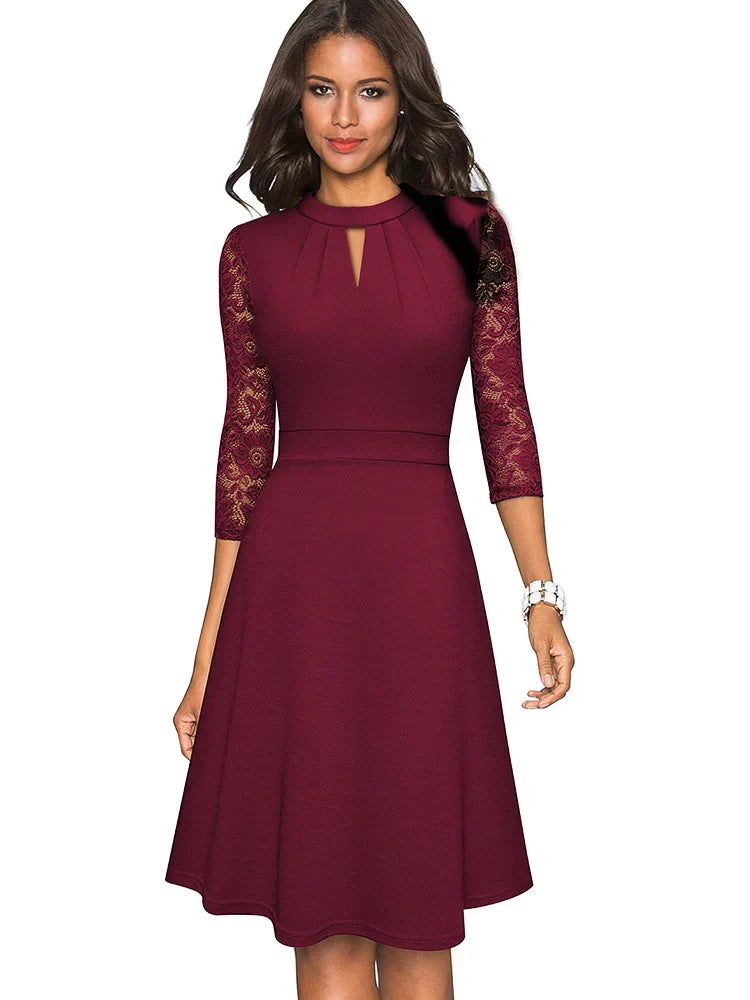 ELE I ELEGANTES SPITZENKLEID