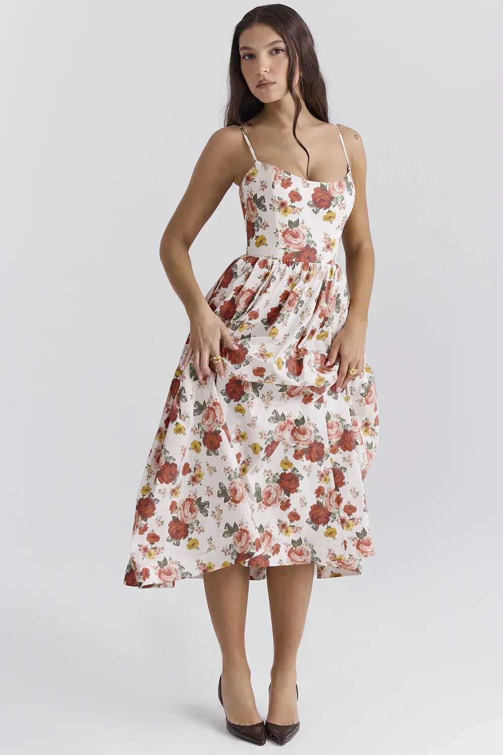 Helene | Trägerloses Kleid mit Neckholder