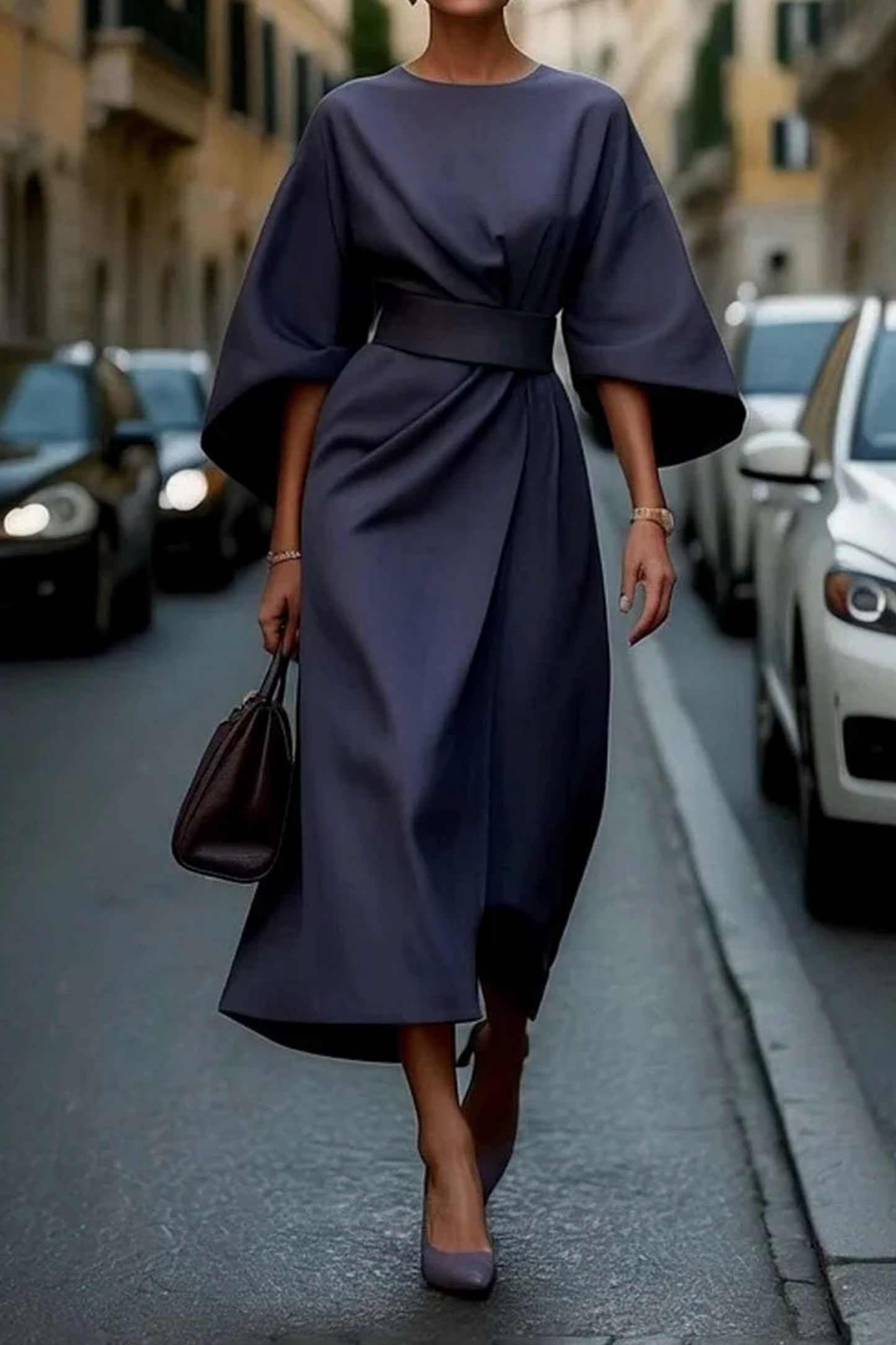 Keio - Kleid mit Weiten Ärmeln