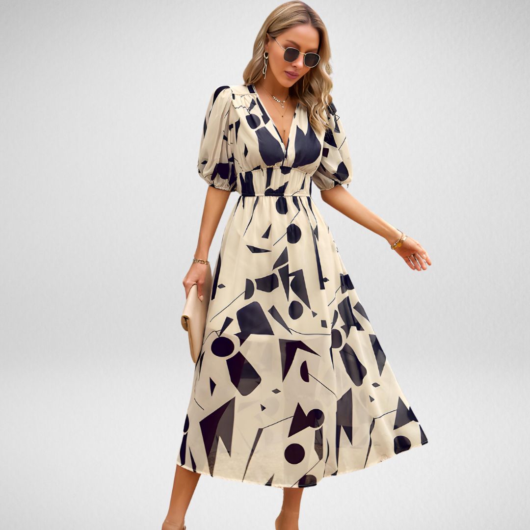 Joha - V-Ausschnitt Freizeitkleid