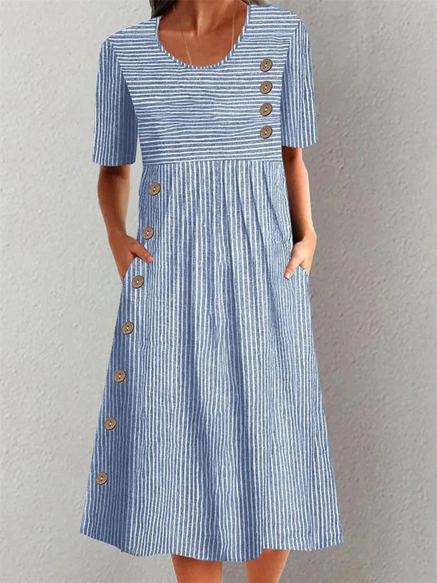 Luisa – Midi-Kleid aus Baumwolle