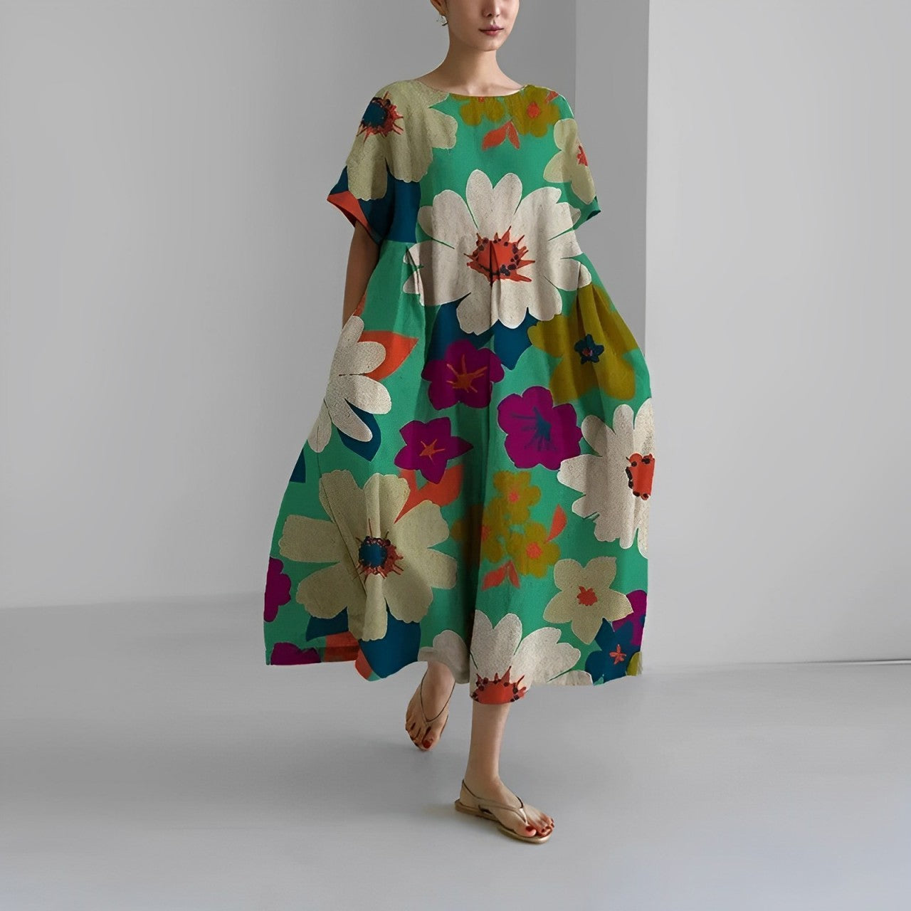 Boho-Blumen Kleid