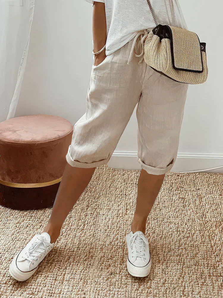 Marthe™ | Bequeme Shorts mit umgeschlagenem Saum