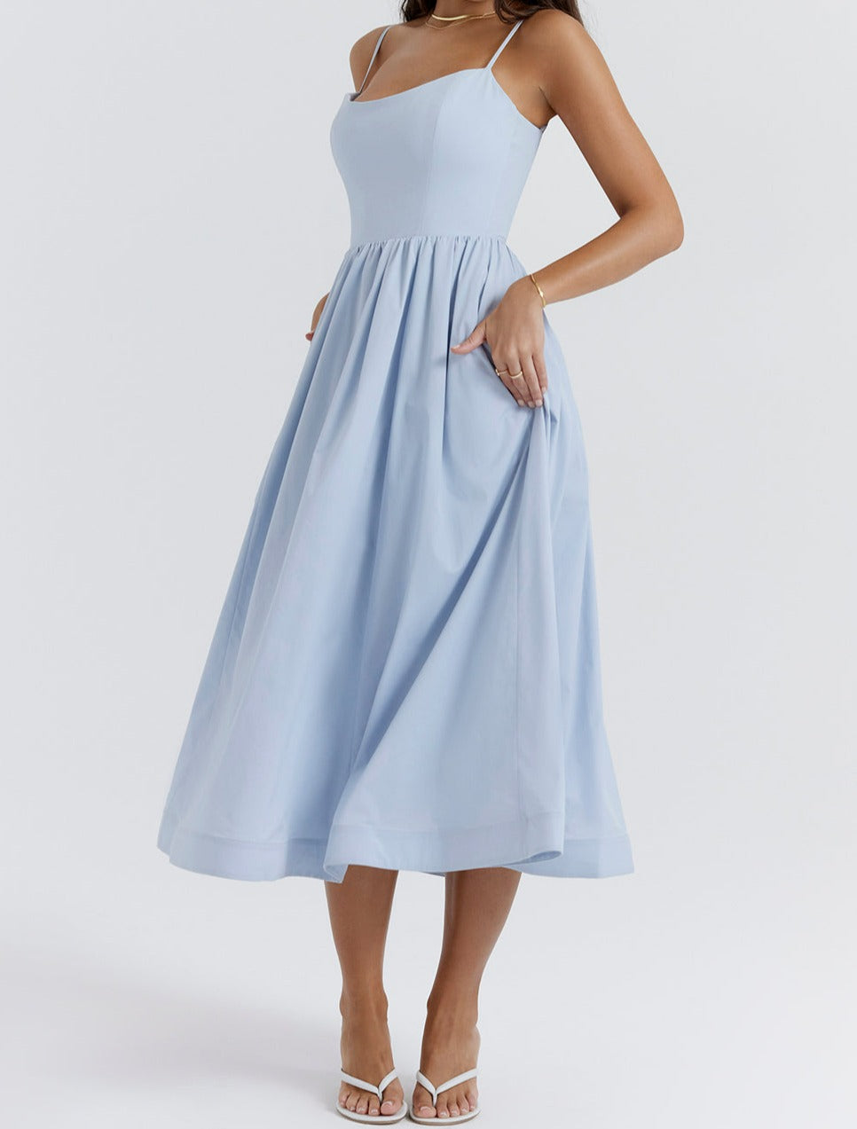 Helene | Trägerloses Kleid mit Neckholder