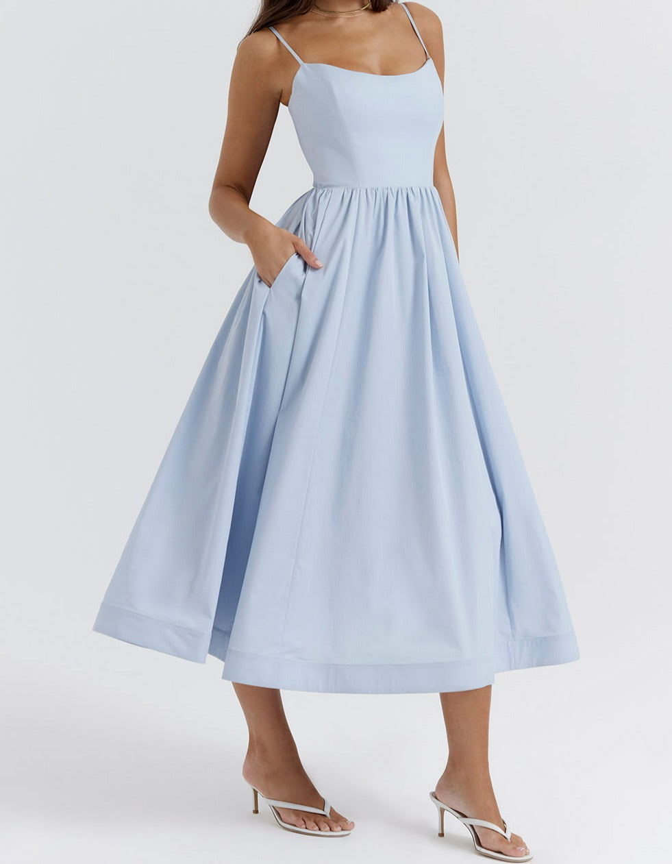 Helene | Trägerloses Kleid mit Neckholder