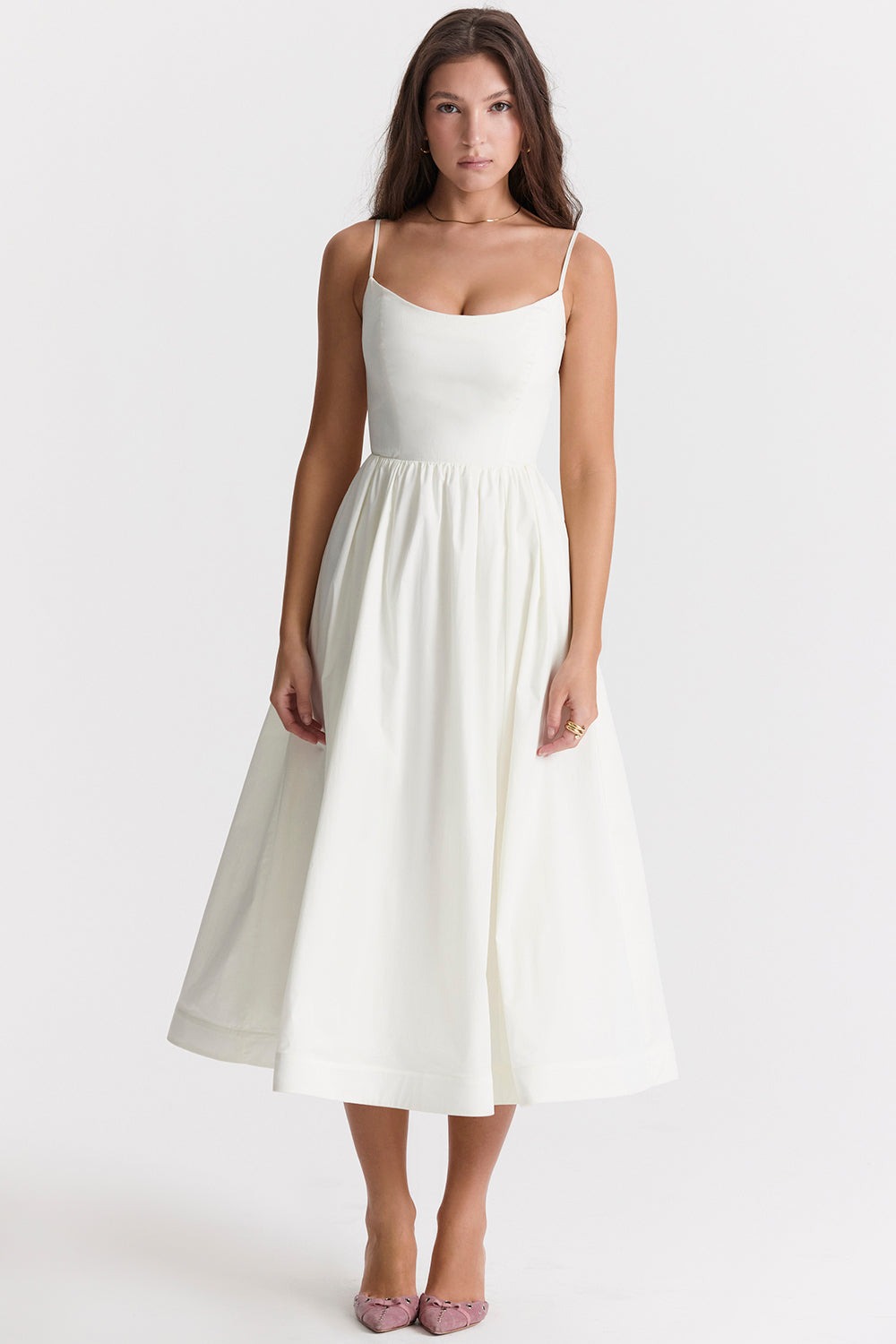 Helene | Trägerloses Kleid mit Neckholder