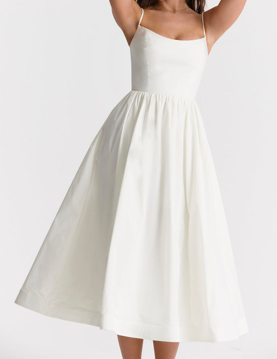 Helene | Trägerloses Kleid mit Neckholder