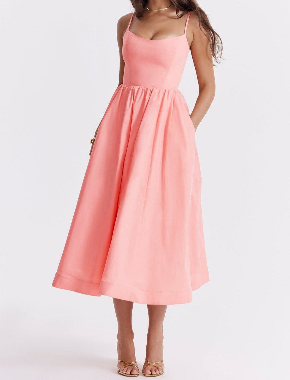 Helene | Trägerloses Kleid mit Neckholder