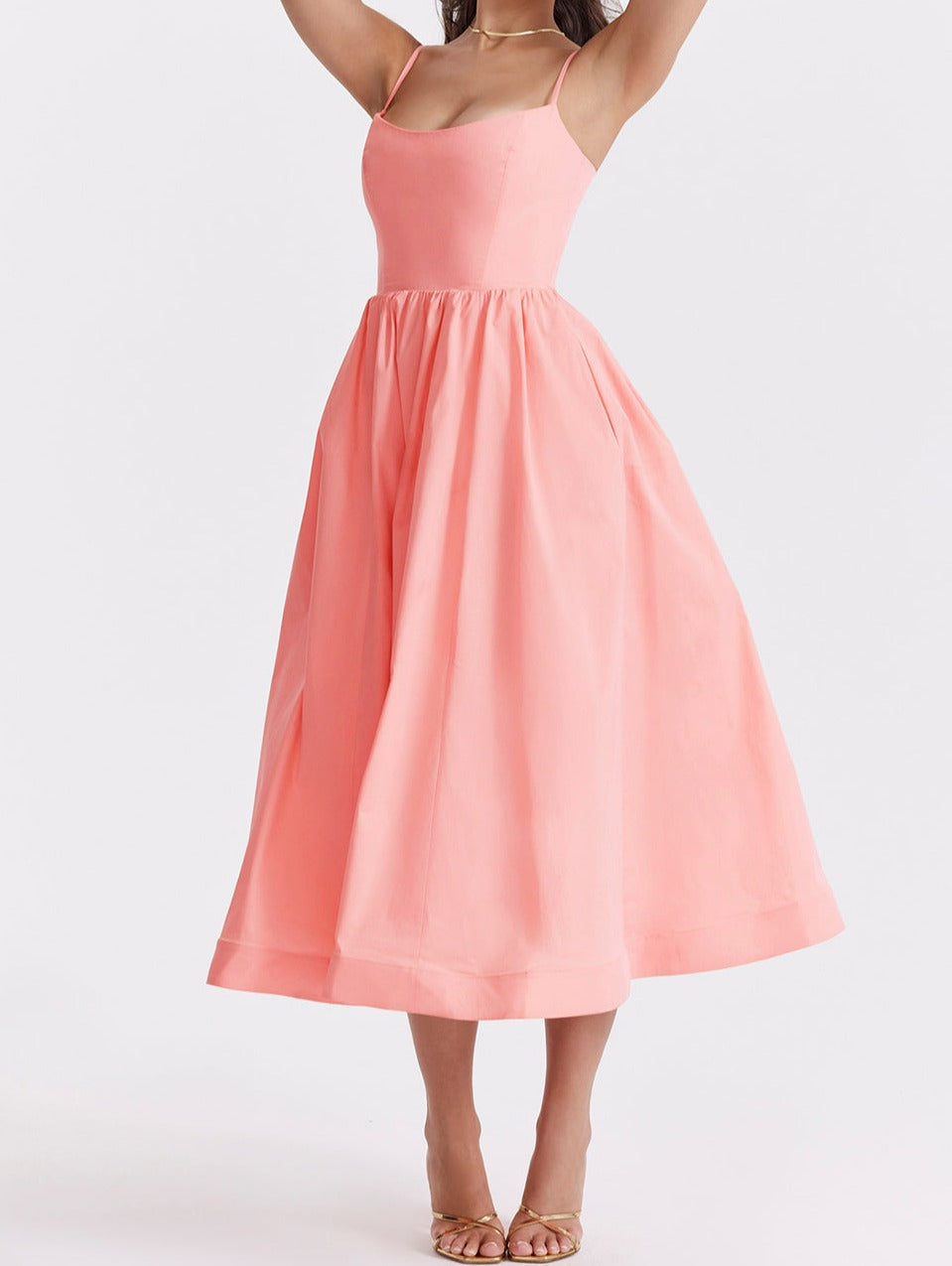Helene | Trägerloses Kleid mit Neckholder