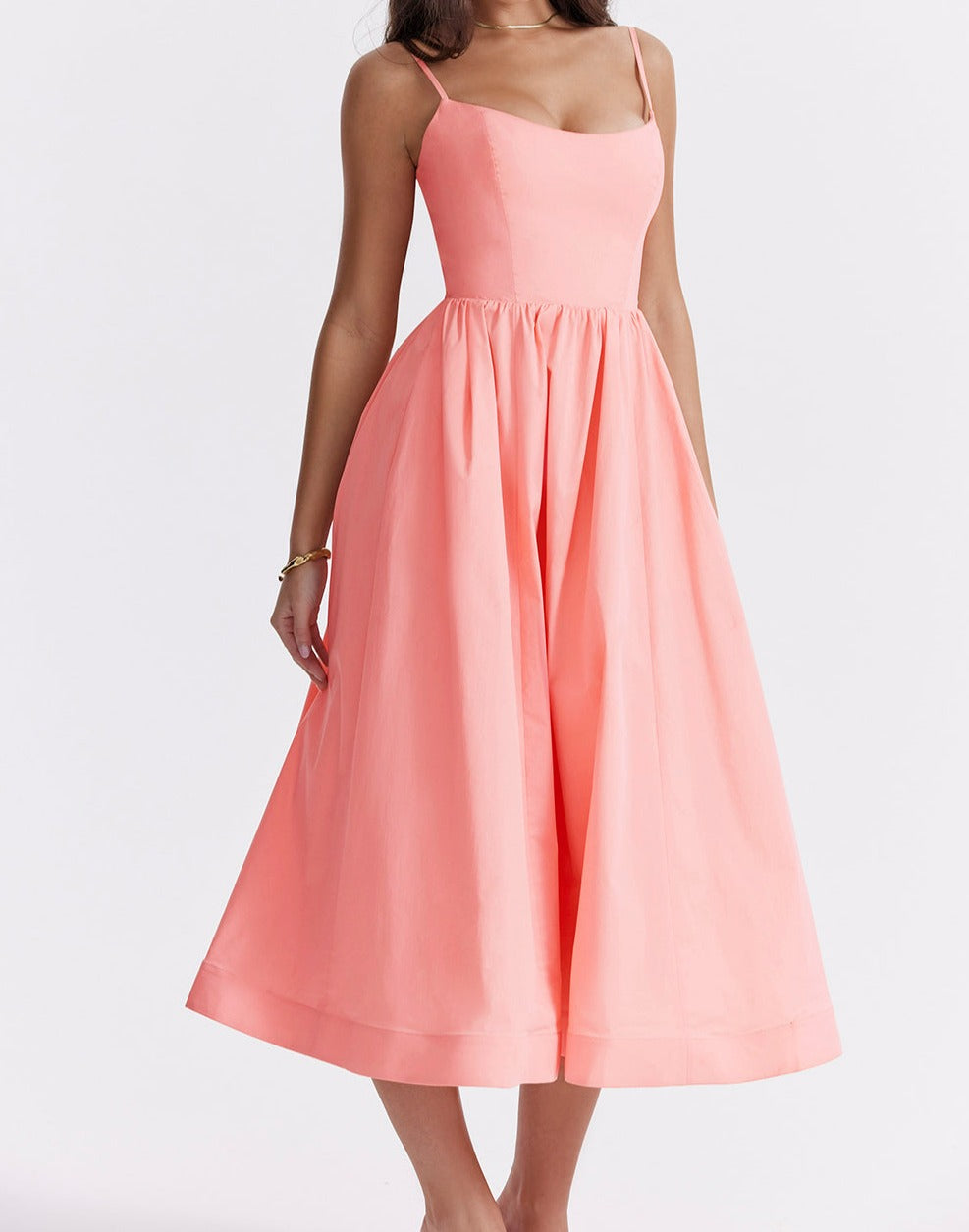 Helene | Trägerloses Kleid mit Neckholder