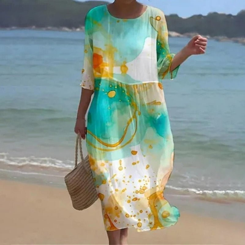 Elegantes Blumenkleid
