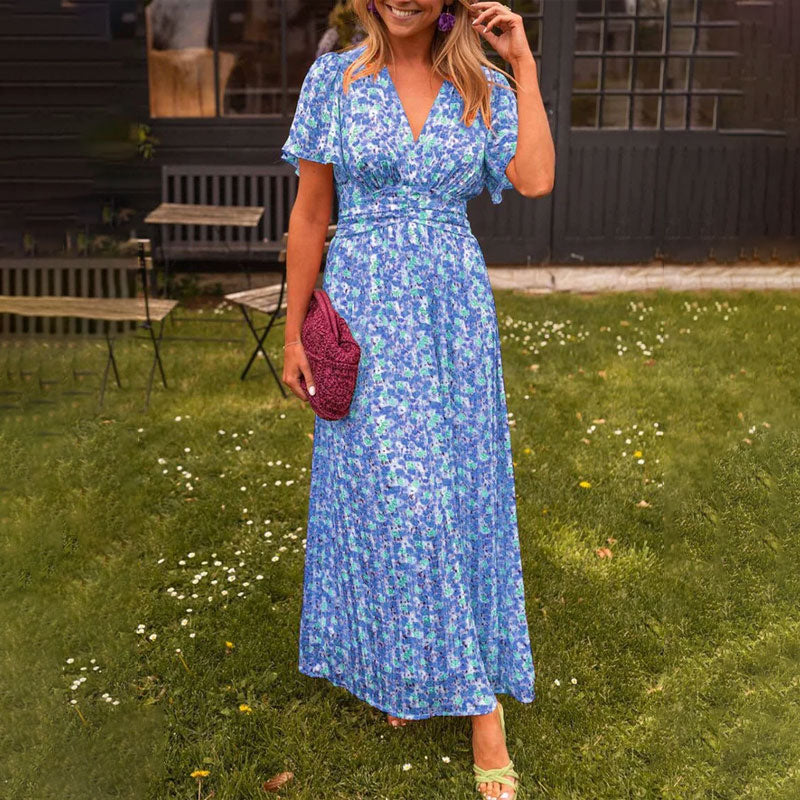 Damenkleid mit V-Ausschnitt