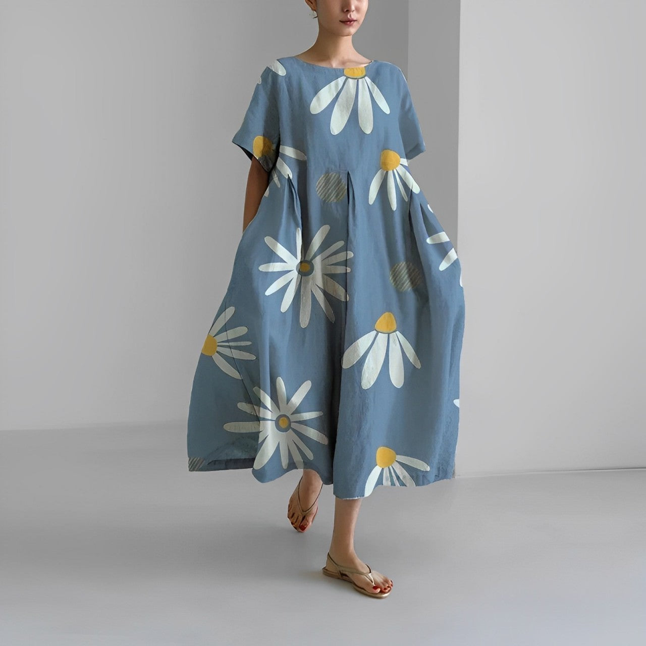 Boho-Blumen Kleid