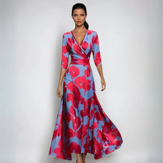 Emily | Ausgestellte Blumenkleid