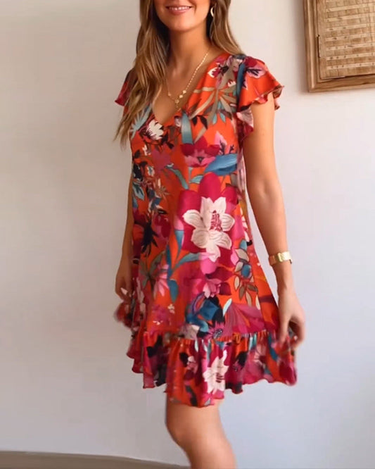 Cora – Florales Kleid für mühelose Eleganz
