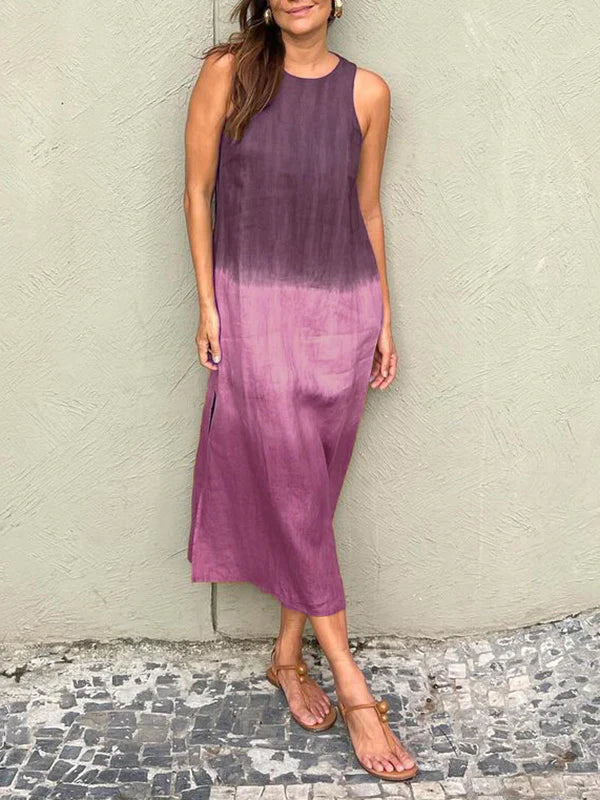 Elegantes und Fließendes Ombre-Kleid