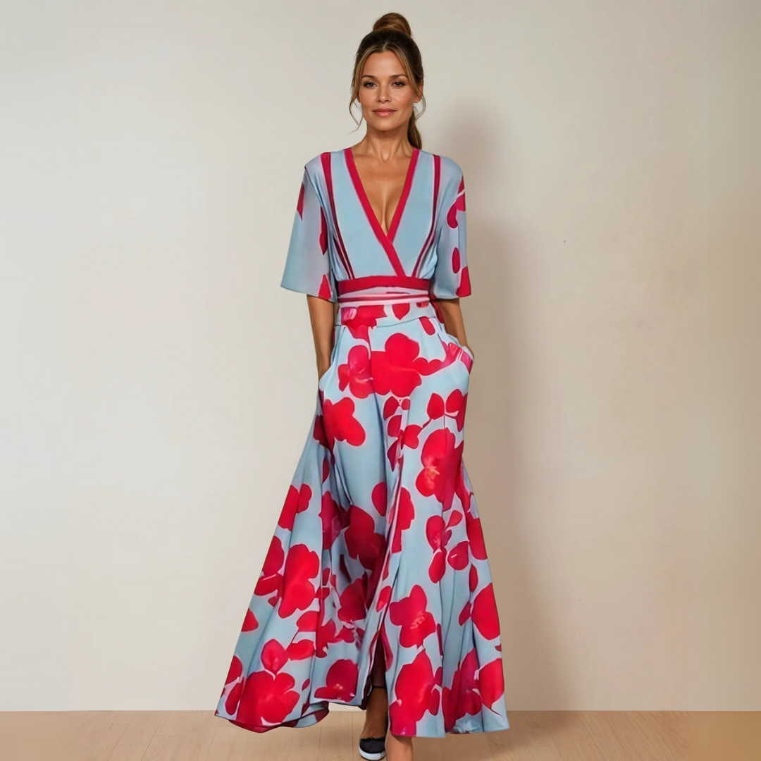 Amara | Klassischer Floral-Robe