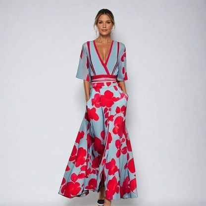 Amara | Klassischer Floral-Robe