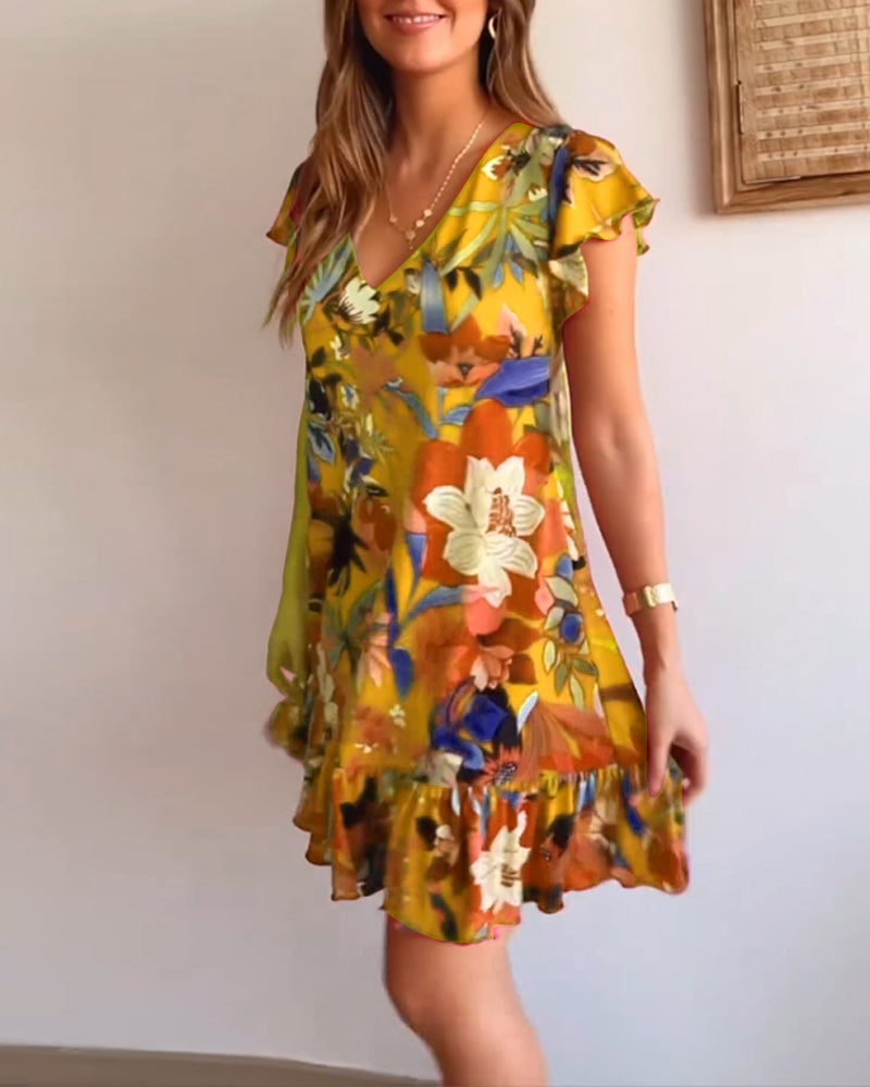 Cora – Florales Kleid für mühelose Eleganz