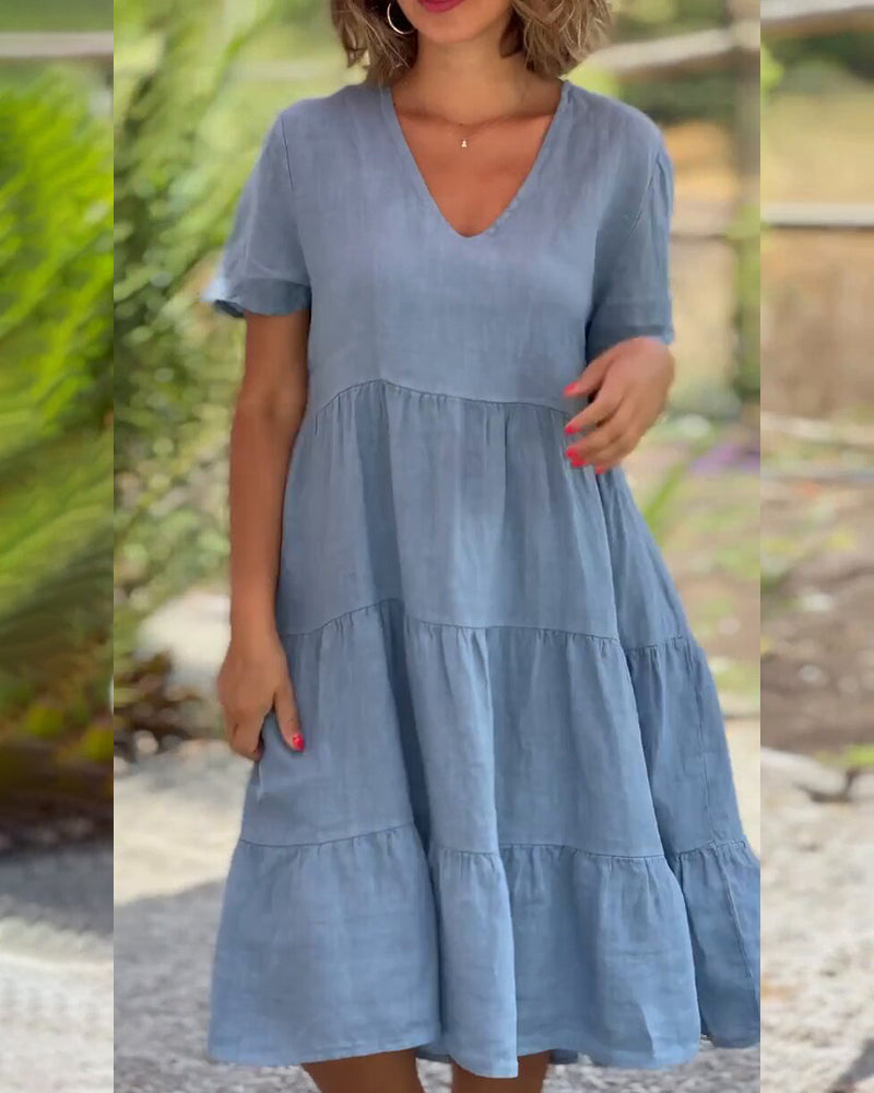 Suss - V-Ausschnitt Kleid