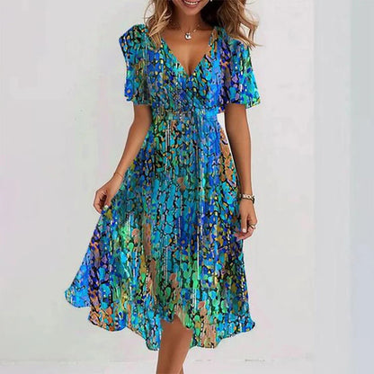 Lina™ | Elegantes Kurzarmkleid