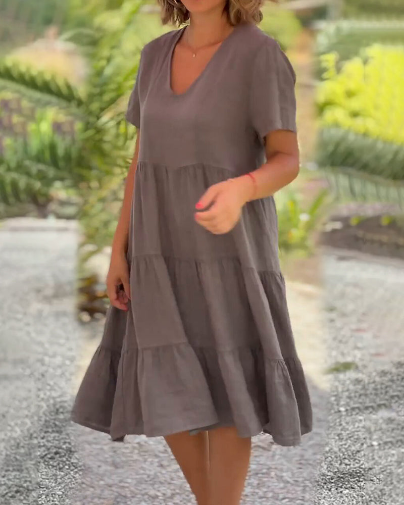 Suss - V-Ausschnitt Kleid