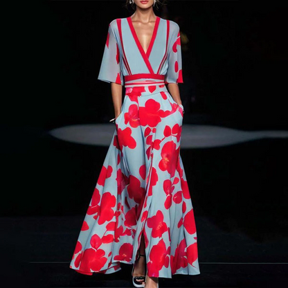 Amara | Klassischer Floral-Robe