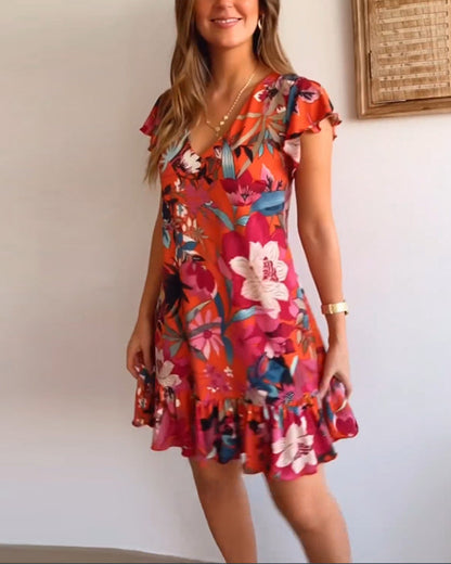 Cora – Florales Kleid für mühelose Eleganz