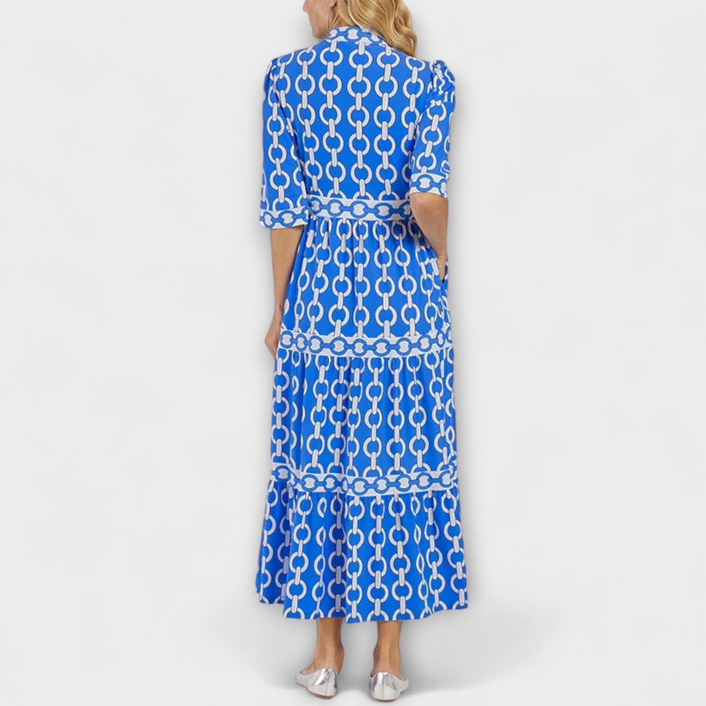 Sophia | Midikleid mit Kettenmuster