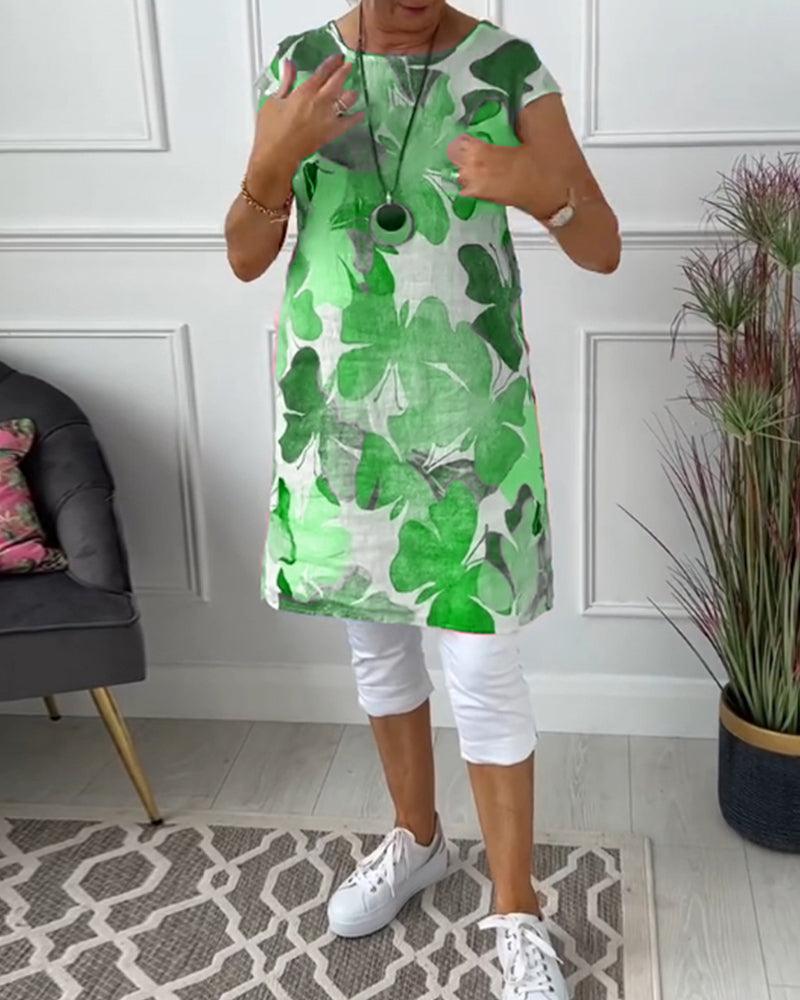 Maxi-Ärmelloses Kleid mit Eleganter Schlitze
