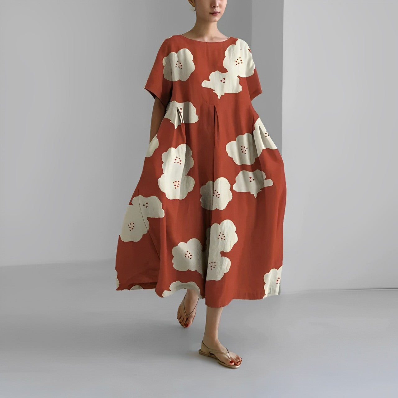 Boho-Blumen Kleid