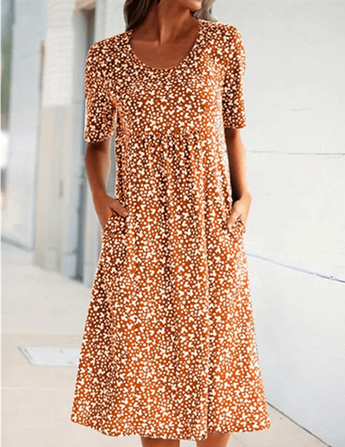 FENRI I RETRO-BLUMENKLEID