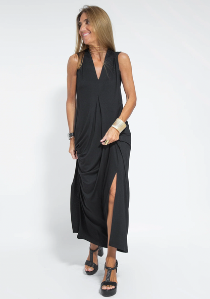 Solania - Ensemble bestehend aus einem langen, figurformenden Kleid und einer Weste