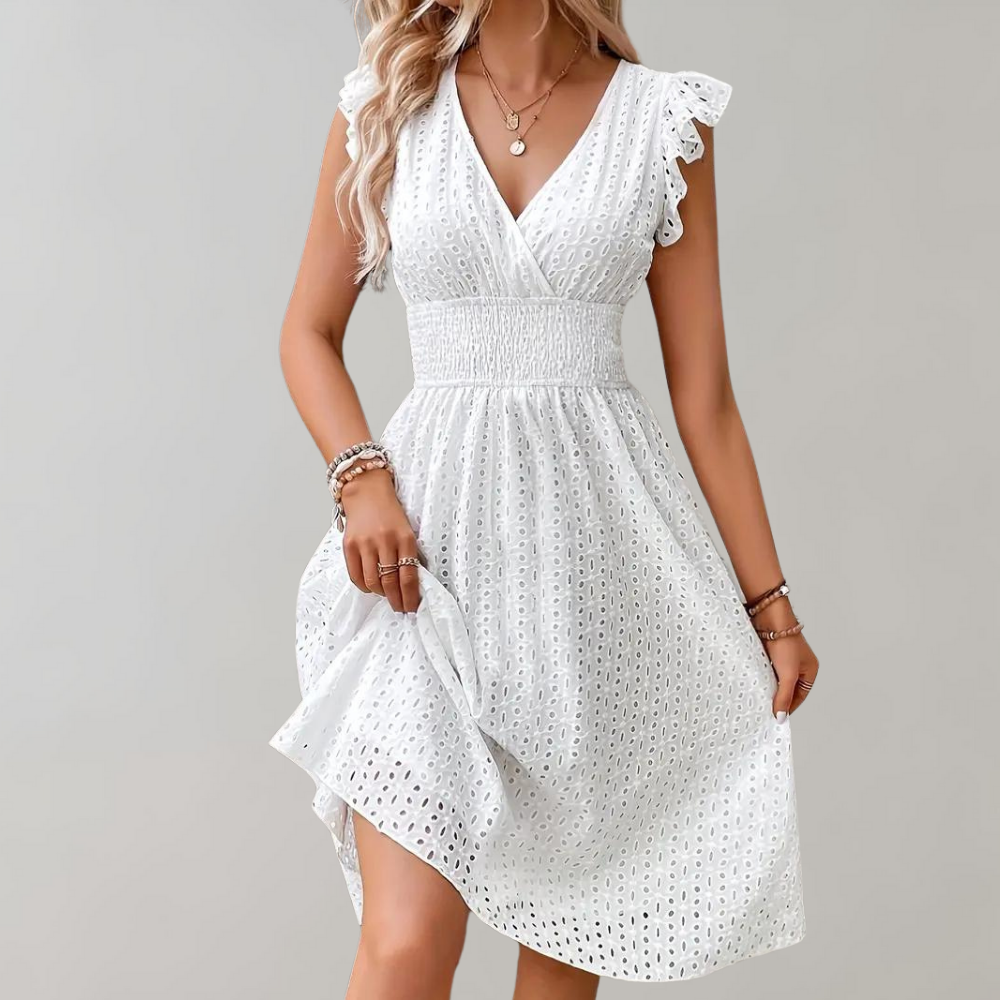 Lisil - Elegantes Sommerkleid mit Rüschen
