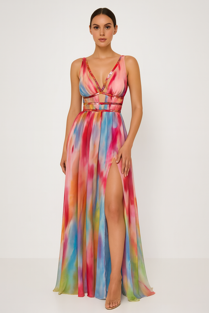 Freya™ | Gemaltes Maxikleid
