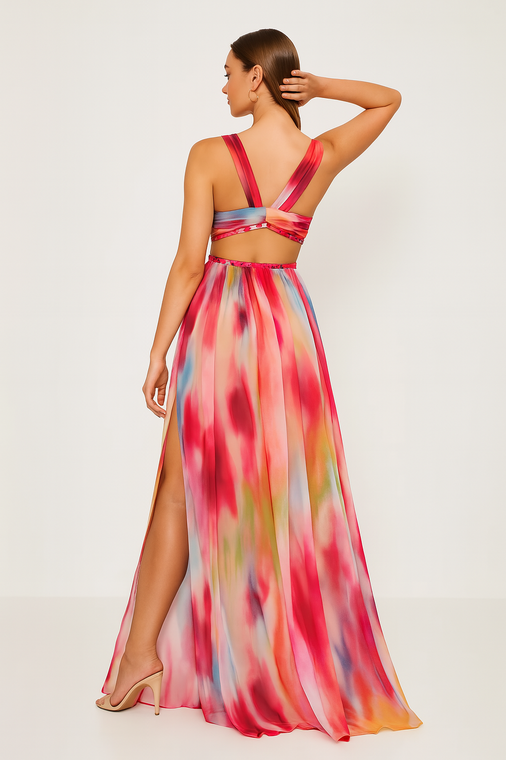 Freya™ | Gemaltes Maxikleid