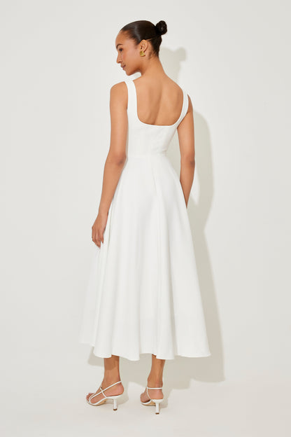 Amelia™ | Zeitloses Fließendes Midi-Kleid