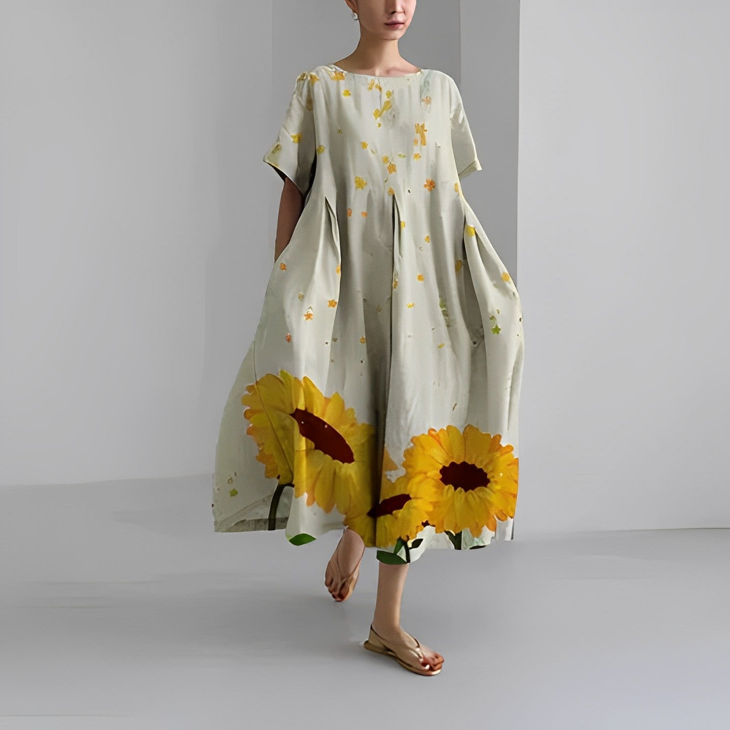 Boho-Blumen Kleid