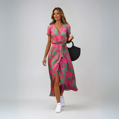 Suzanne - Elegantes Kleid mit V-Ausschnitt