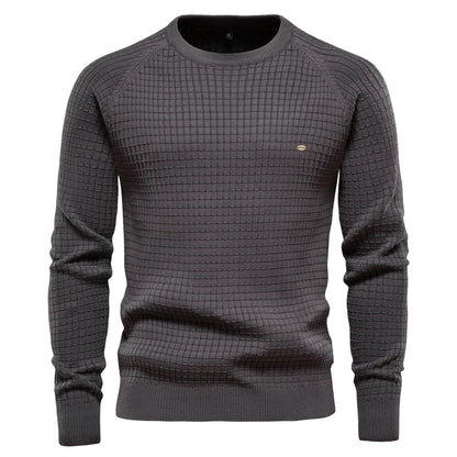 LUCA | Herrenpullover mit Gittermuster