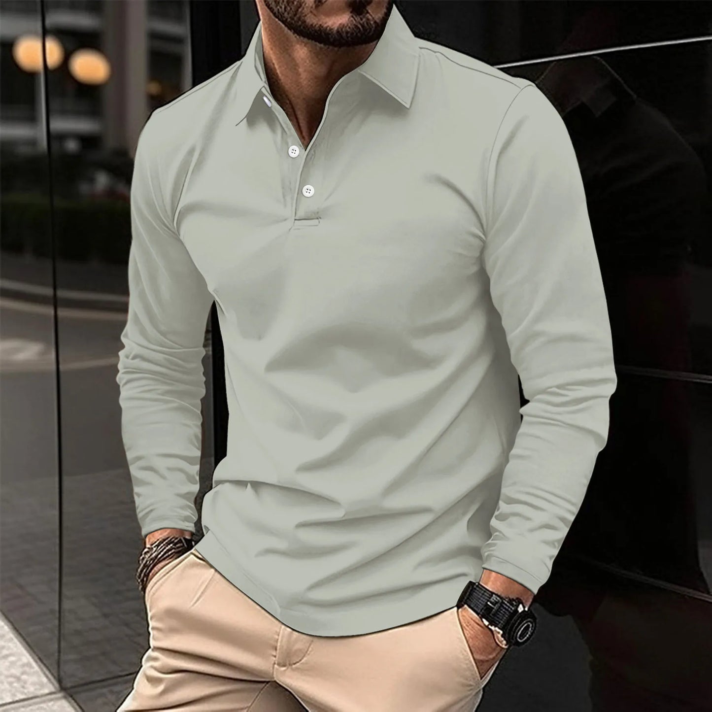 Ralph™ - Lässiges Poloshirt mit langen Ärmeln
