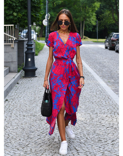 Elegantes und Bequemes Blumen Kleid