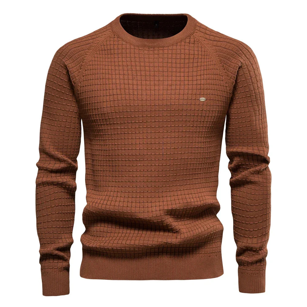 LUCA | Herrenpullover mit Gittermuster