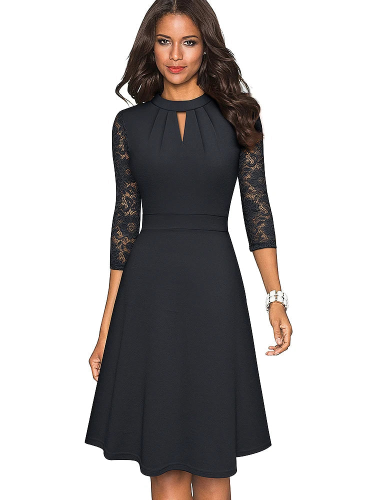 ELE I ELEGANTES SPITZENKLEID