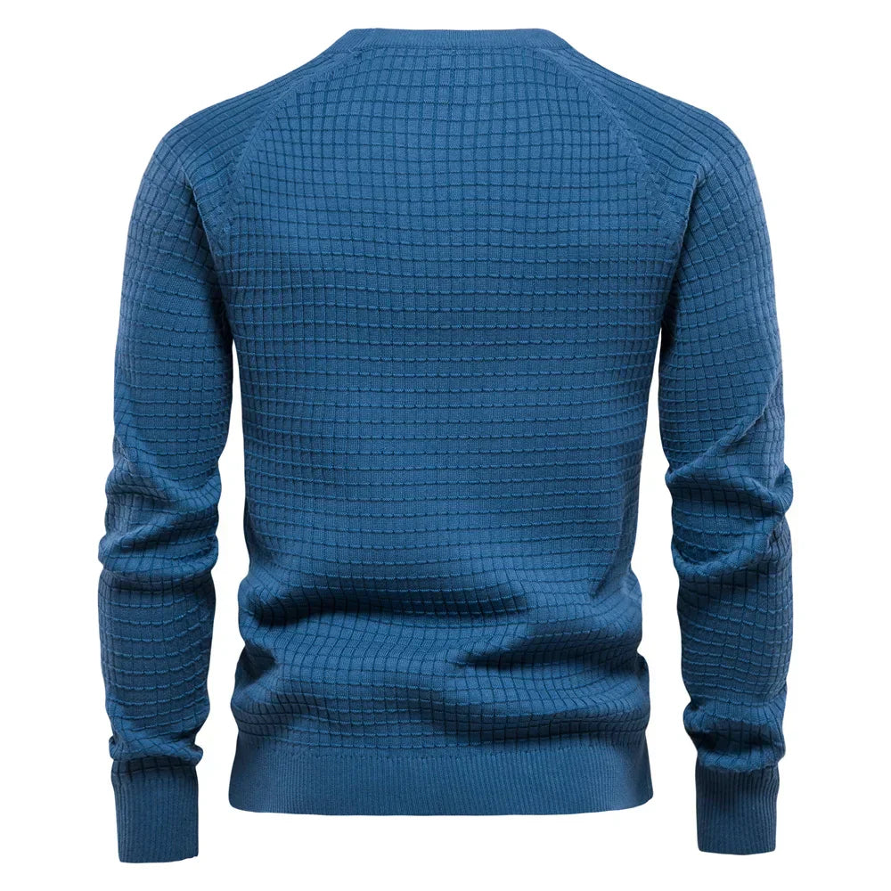 LUCA | Herrenpullover mit Gittermuster